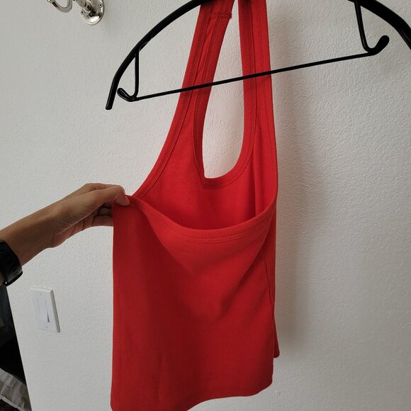 Anthropology Pilcro Ribbed Halter Tank Red  XS - Picture 3 of 5